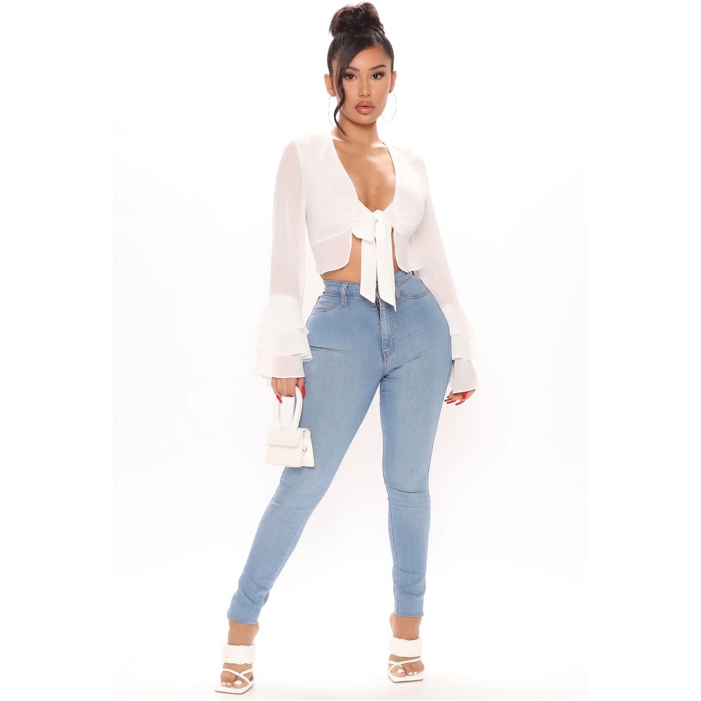 Fashion Nova Simply Cute Ruffle Top